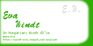 eva windt business card